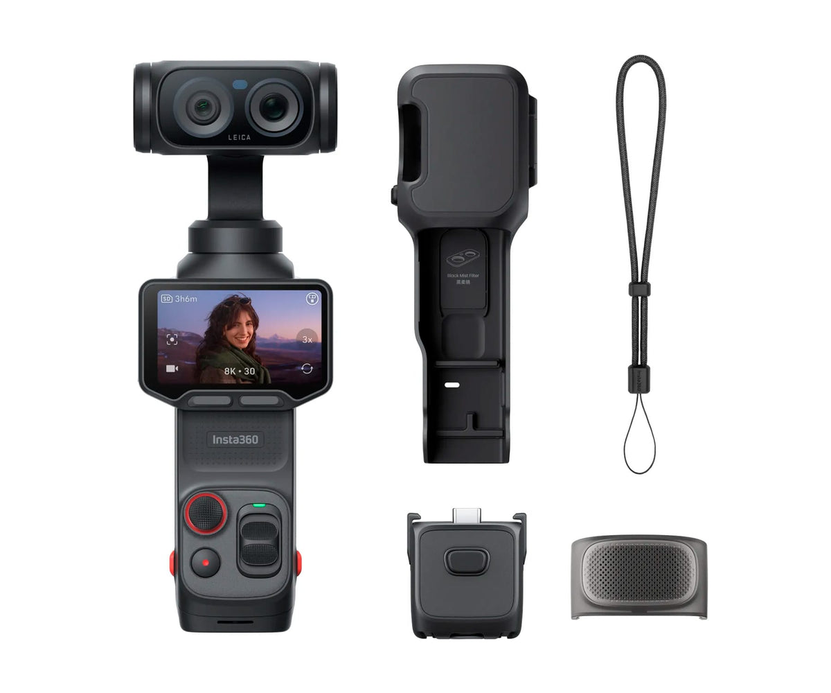 INSTA360 LUNA ULTRA STANDARD BLACK / CÁMARA GIMBAL 8K CON ÓPTICA LEICA Y ESTABILIZACIÓN 3 EJES - detalle