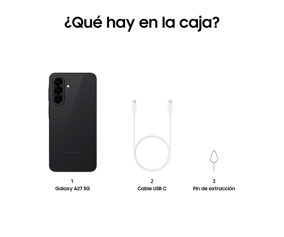 SAMSUNG GALAXY A27 5G NEGRO / 6 + 128 GB / 6,7" SUPER AMOLED FHD+ - detalle