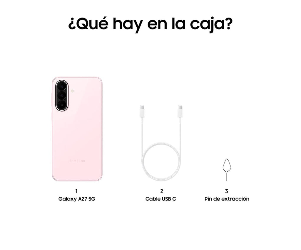 SAMSUNG GALAXY A27 5G ROSA / 6 + 128 GB / 6,7" SUPER AMOLED FHD+ - detalle