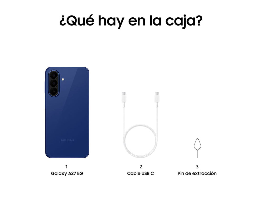 SAMSUNG GALAXY A27 5G AZUL / 8 + 256 GB / 6,7" SUPER AMOLED FHD+ - detalle