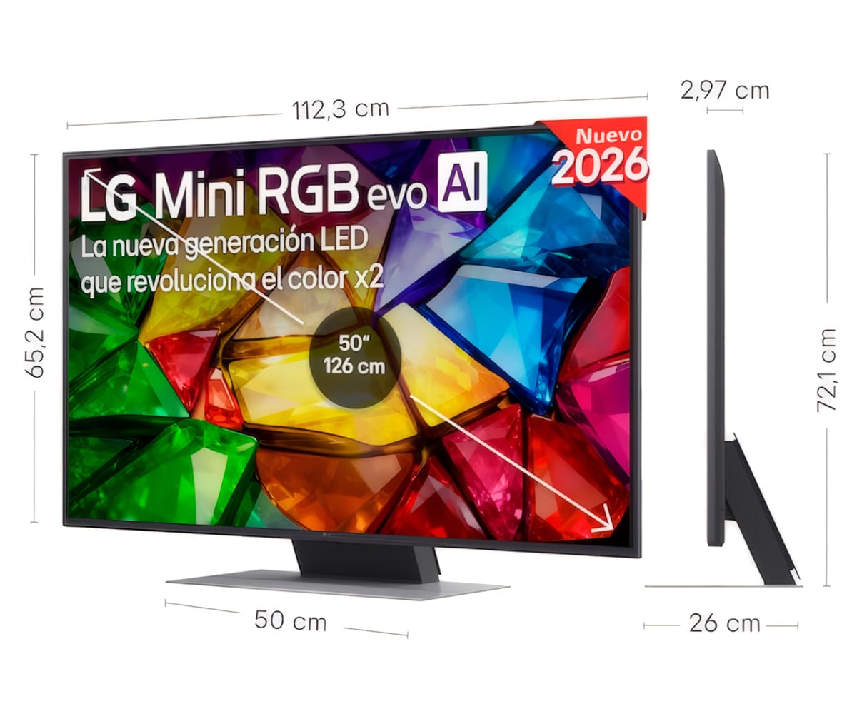 LG MINI RGB AI MRGB87 / TELEVISOR SMART TV 50" MINI RGB 4K UHD - detalle