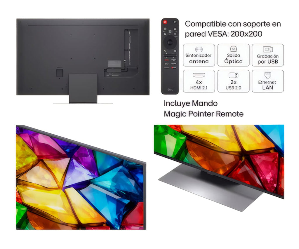 LG MINI RGB AI MRGB87 / TELEVISOR SMART TV 50" MINI RGB 4K UHD - detalle