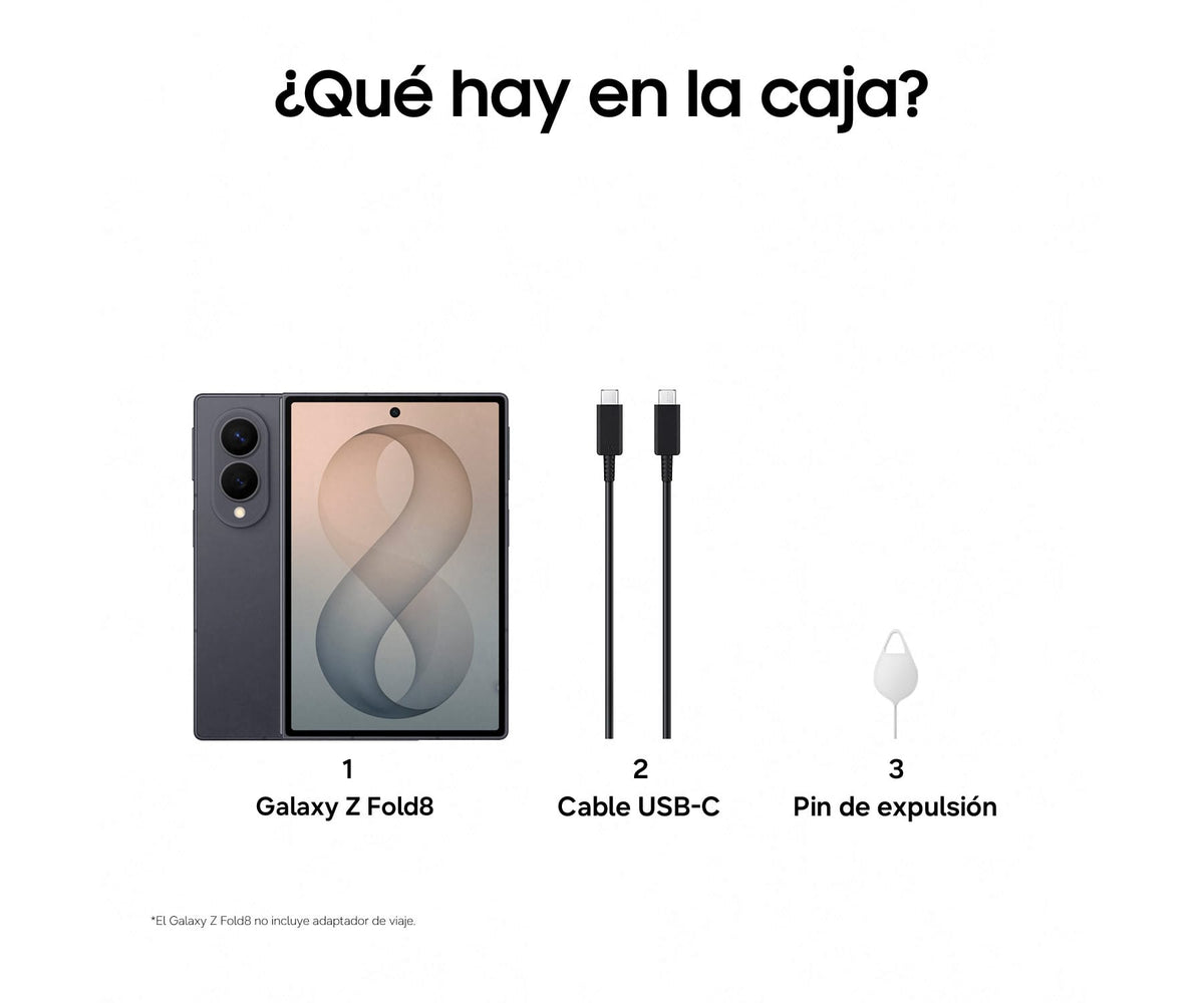 SAMSUNG GALAXY Z FOLD8 5G GRAFITO / 12 + 256 GB / 6.9'' DYNAMIC AMOLED 2X 120HZ - detalle