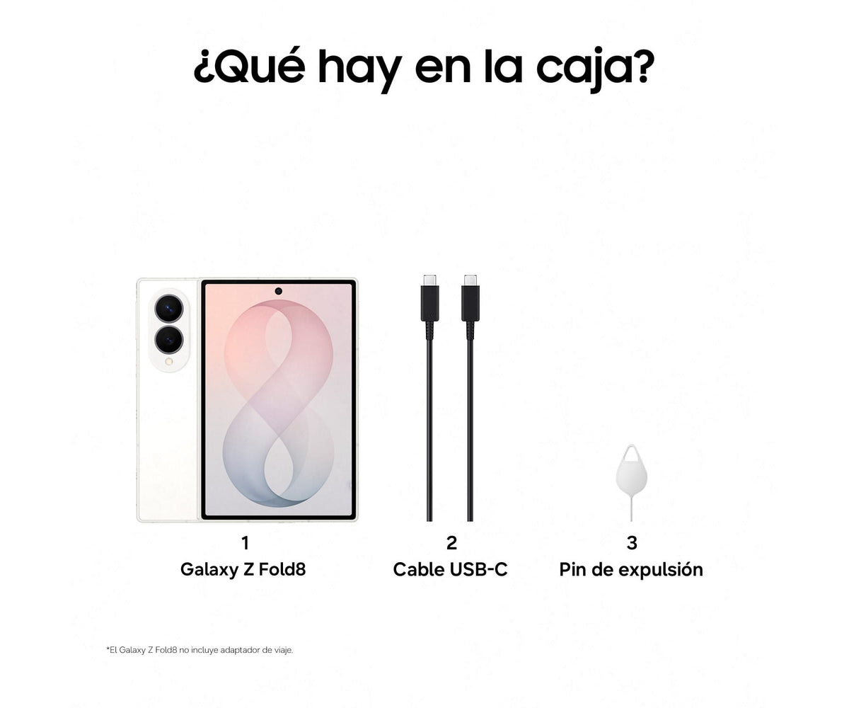 SAMSUNG GALAXY Z FOLD8 5G BLANCO / 12 + 512 GB / 6.9'' DYNAMIC AMOLED 2X 120HZ - detalle