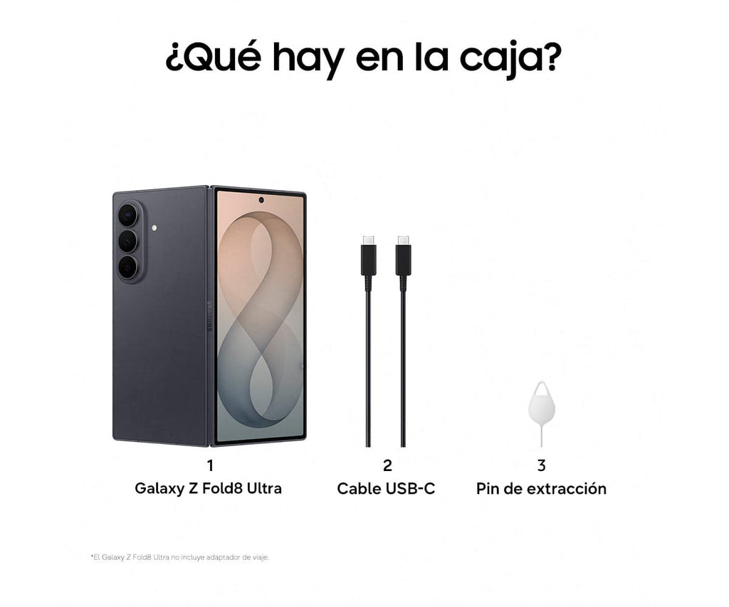 SAMSUNG GALAXY Z FOLD8 ULTRA 5G GRAFITO / 12 GB + 512 GB / 8'' DYNAMIC AMOLED 2X 120HZ - detalle