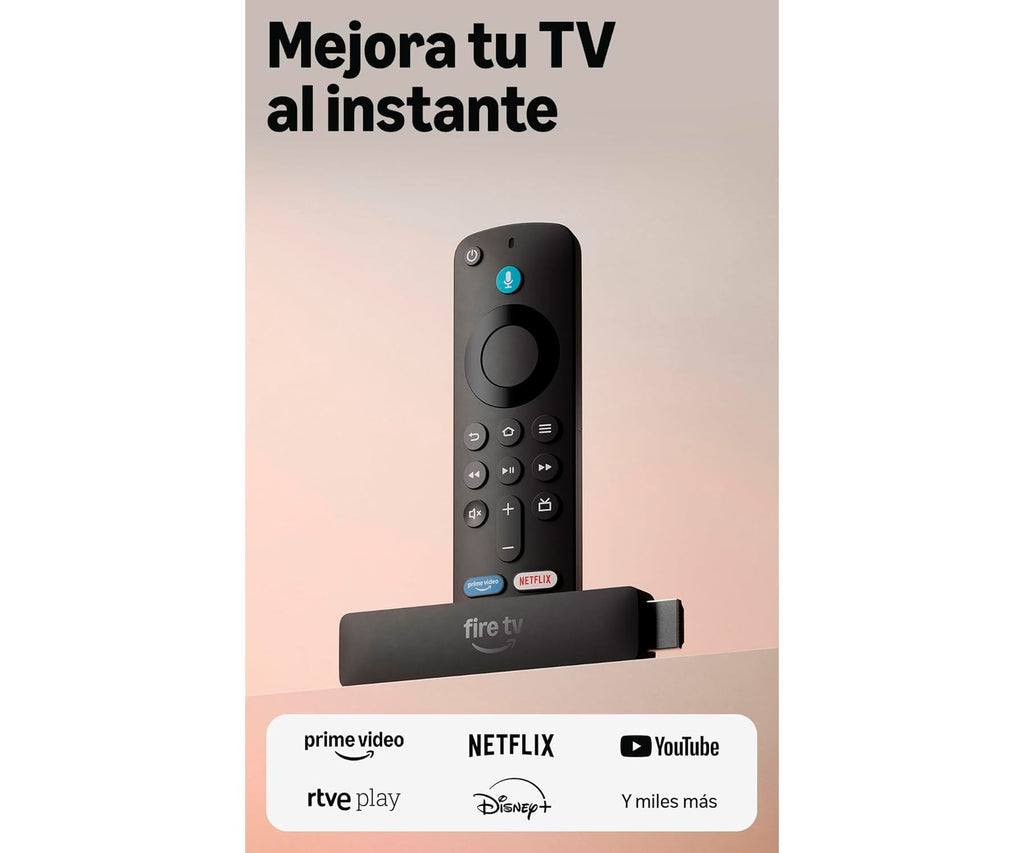 AMAZON FIRE TV STICK HD (ÚLTIMA GENERACIÓN) NEGRO / CON TV EN DIRECTO GRATUITA, MANDO POR VOZ ALEXA, ALIMENTACIÓN DIRECTA DESDE TU TV Y CONFIGURACIÓN FÁCIL - detalle