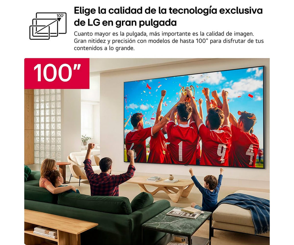 LG QNED EVO AI QNED87 100 / TELEVISOR SMART TV 100" MINILED 4K HDR - detalle