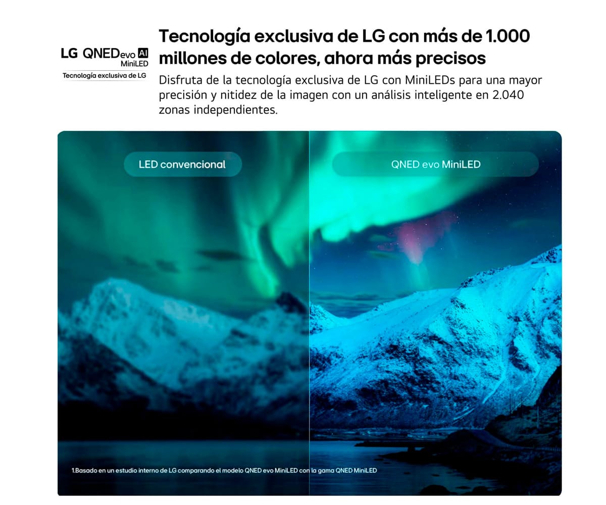 LG QNED EVO AI QNED87 100 / TELEVISOR SMART TV 100" MINILED 4K HDR - detalle