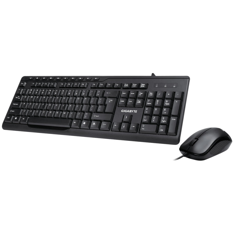 GIGABYTE KM6300 teclado Ratón incluido Hogar USB QWERTY Español Negro