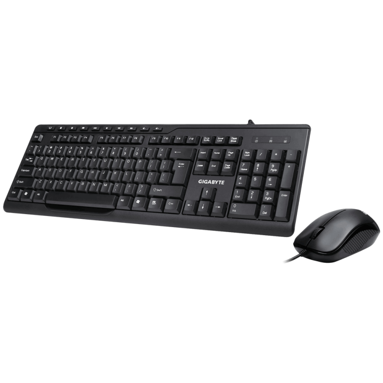 GIGABYTE KM6300 teclado Ratón incluido Hogar USB QWERTY Español Negro - detalle
