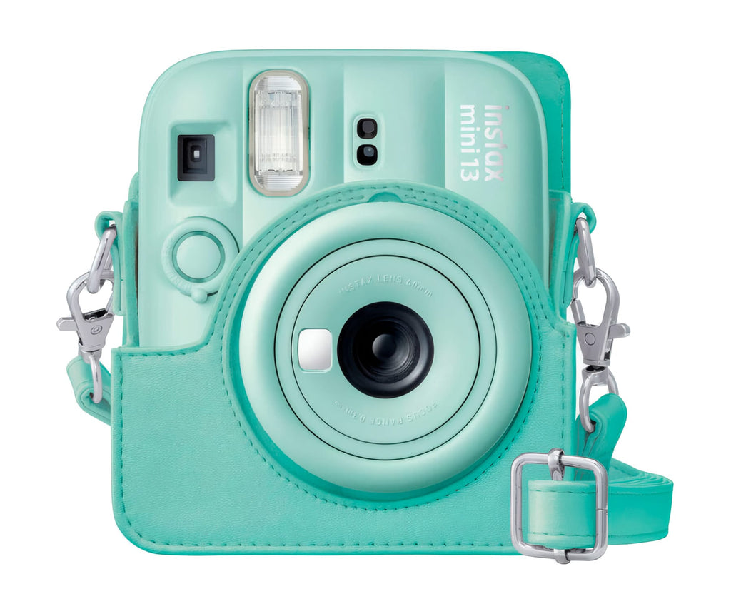 FUJIFILM FUNDA INSTAX MINI 13 LAGOON GREEN / FUNDA DE CÁMARA CON CORREA AJUSTABLE