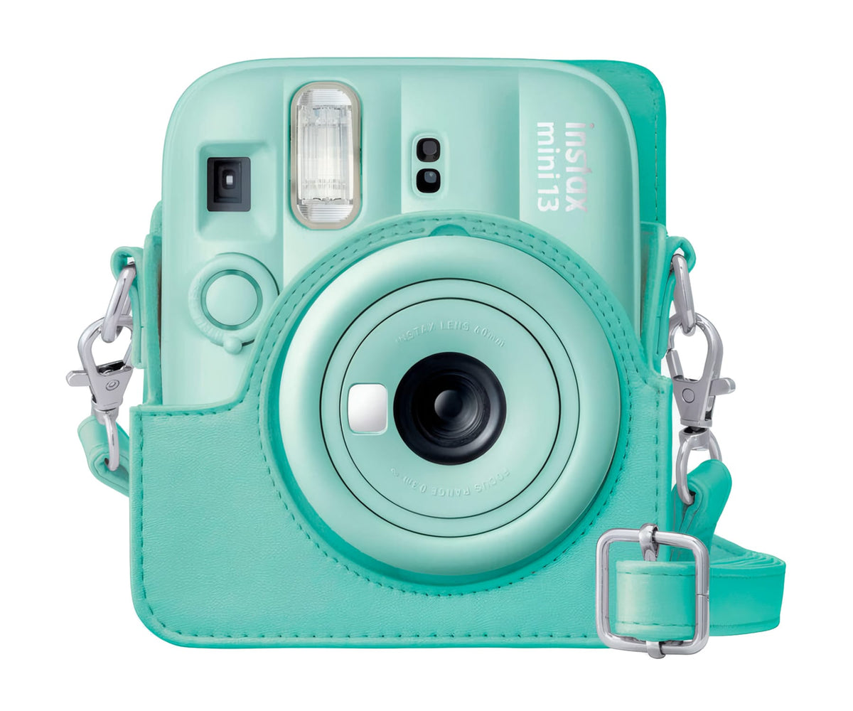FUJIFILM FUNDA INSTAX MINI 13 LAGOON GREEN / FUNDA DE CÁMARA CON CORREA AJUSTABLE
