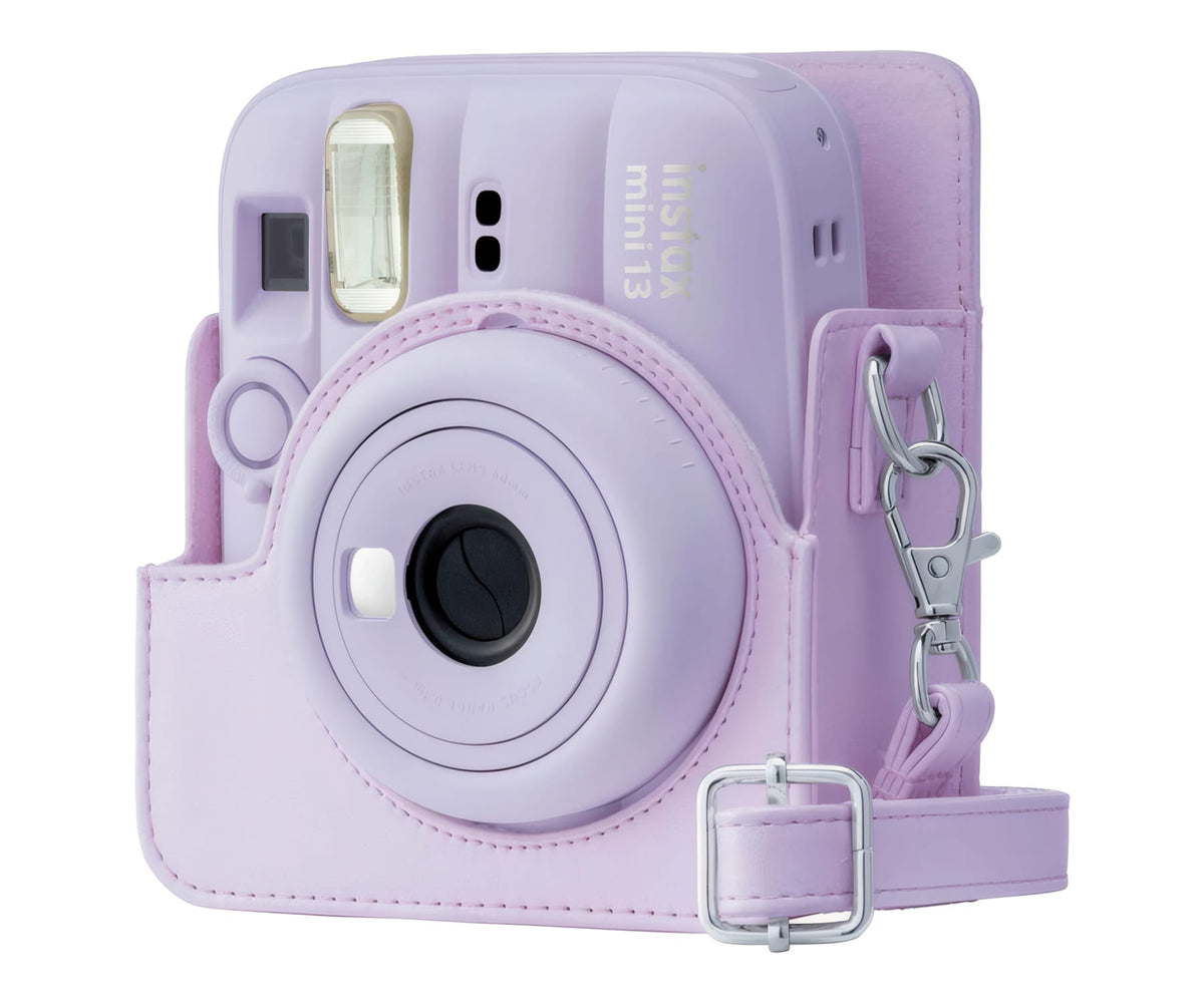 FUJIFILM FUNDA INSTAX MINI 13 DREAMY PURPLE / FUNDA DE CÁMARA CON CORREA AJUSTABLE - detalle