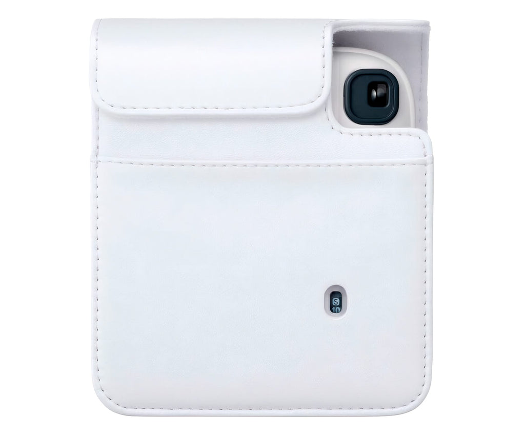FUJIFILM FUNDA INSTAX MINI 13 CLAY WHITE / FUNDA DE CÁMARA CON CORREA AJUSTABLE - detalle