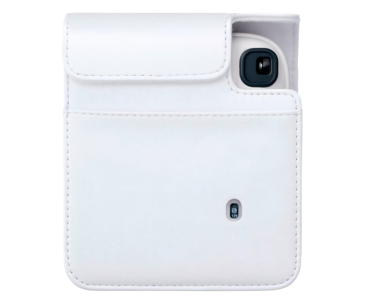 FUJIFILM FUNDA INSTAX MINI 13 CLAY WHITE / FUNDA DE CÁMARA CON CORREA AJUSTABLE - detalle