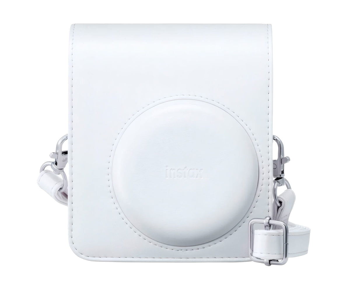 FUJIFILM FUNDA INSTAX MINI 13 CLAY WHITE / FUNDA DE CÁMARA CON CORREA AJUSTABLE - detalle