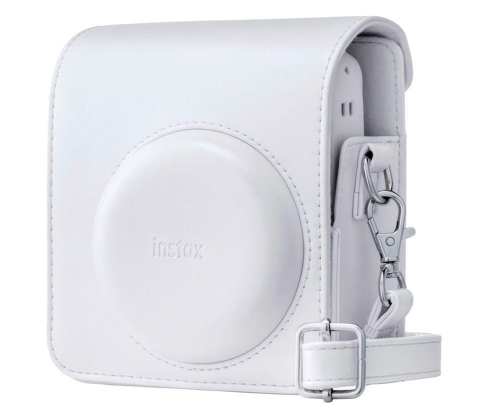 FUJIFILM FUNDA INSTAX MINI 13 CLAY WHITE / FUNDA DE CÁMARA CON CORREA AJUSTABLE - detalle