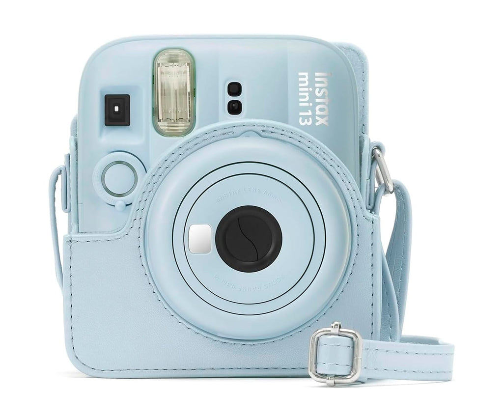 FUJIFILM INSTAX MINI 13 ACCESORIOS KIT FROST BLUE / FUNDA ORIGINAL + MINI ÁLBUM + CLIPS PARA SUJETAR FOTOS - detalle