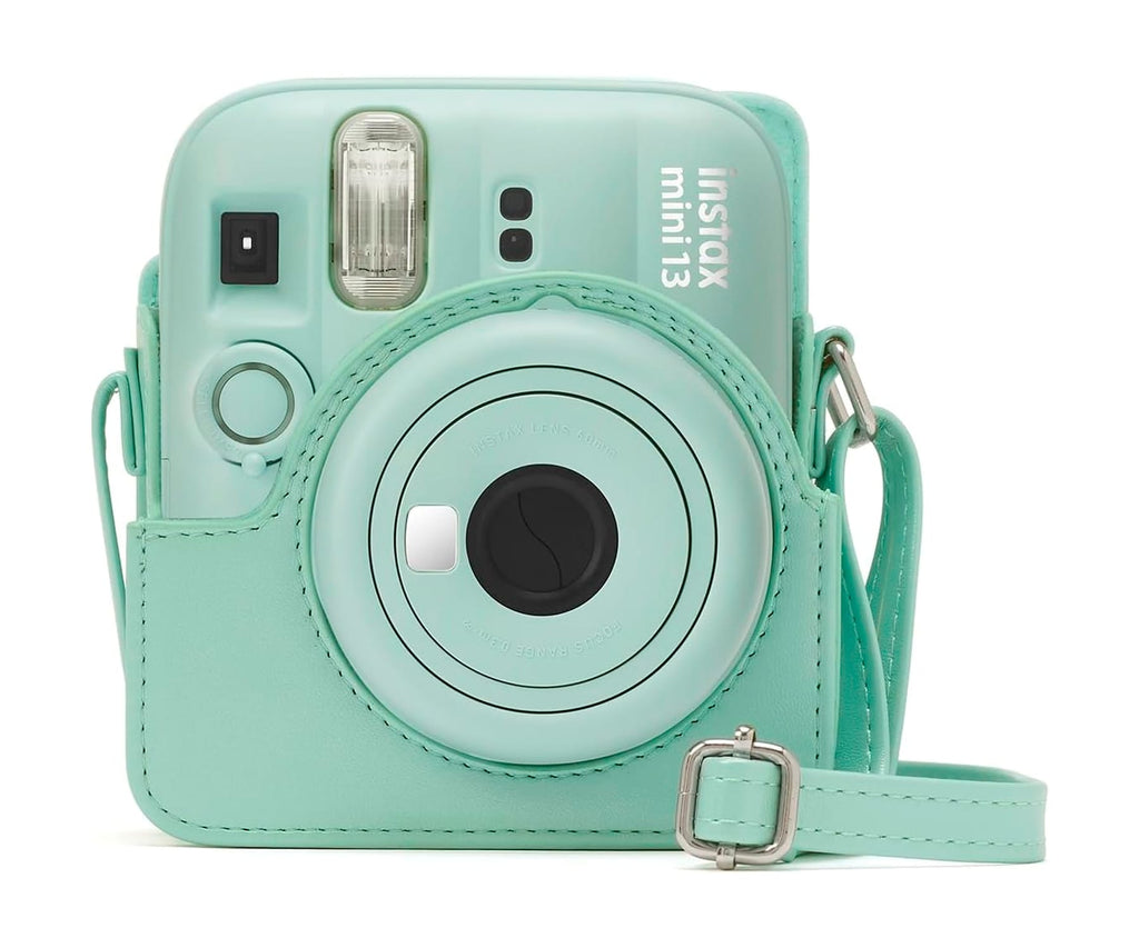 FUJIFILM INSTAX MINI 13 ACCESORIOS KIT LAGOON GREEN / FUNDA ORIGINAL + MINI ÁLBUM + CLIPS PARA SUJETAR FOTOS - detalle