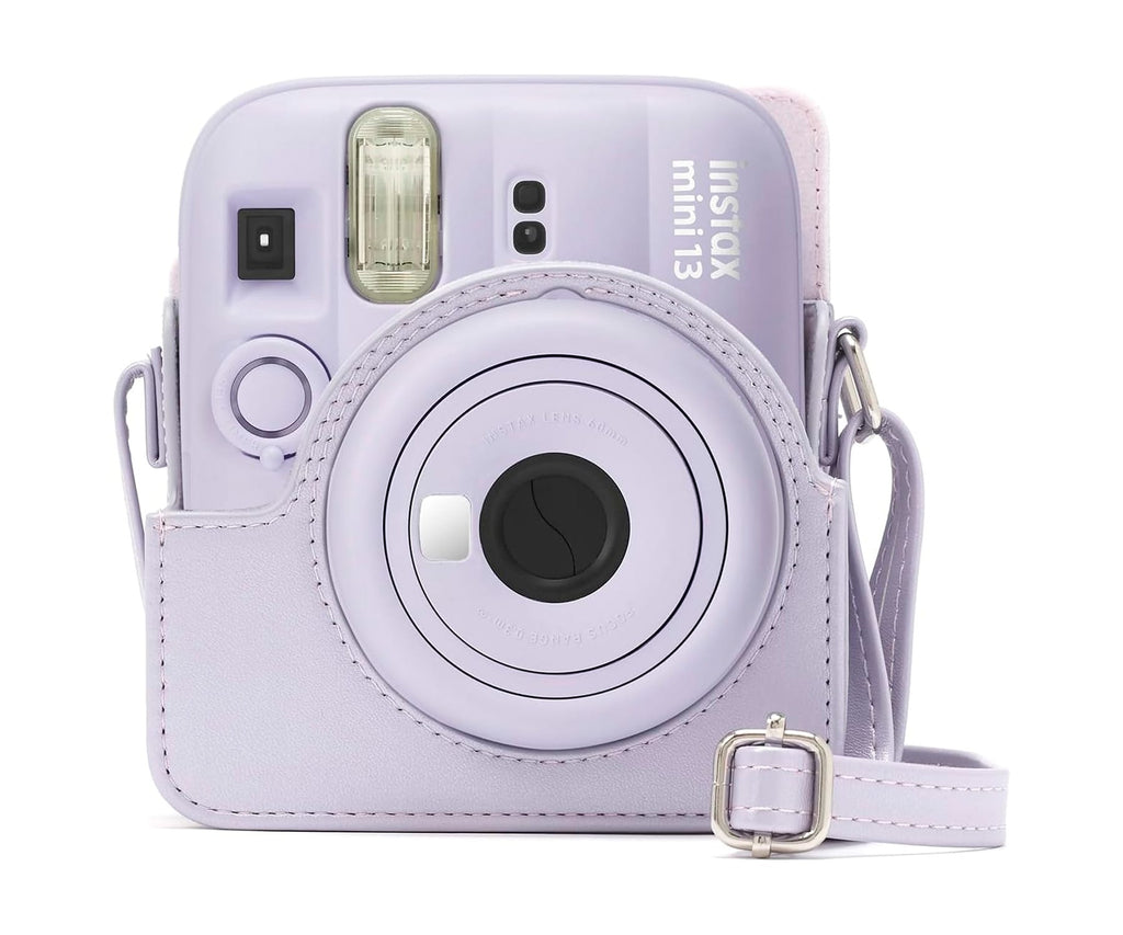FUJIFILM INSTAX MINI 13 ACCESORIOS KIT DREAMY PURPLE / FUNDA ORIGINAL + MINI ÁLBUM + CLIPS PARA SUJETAR FOTOS - detalle