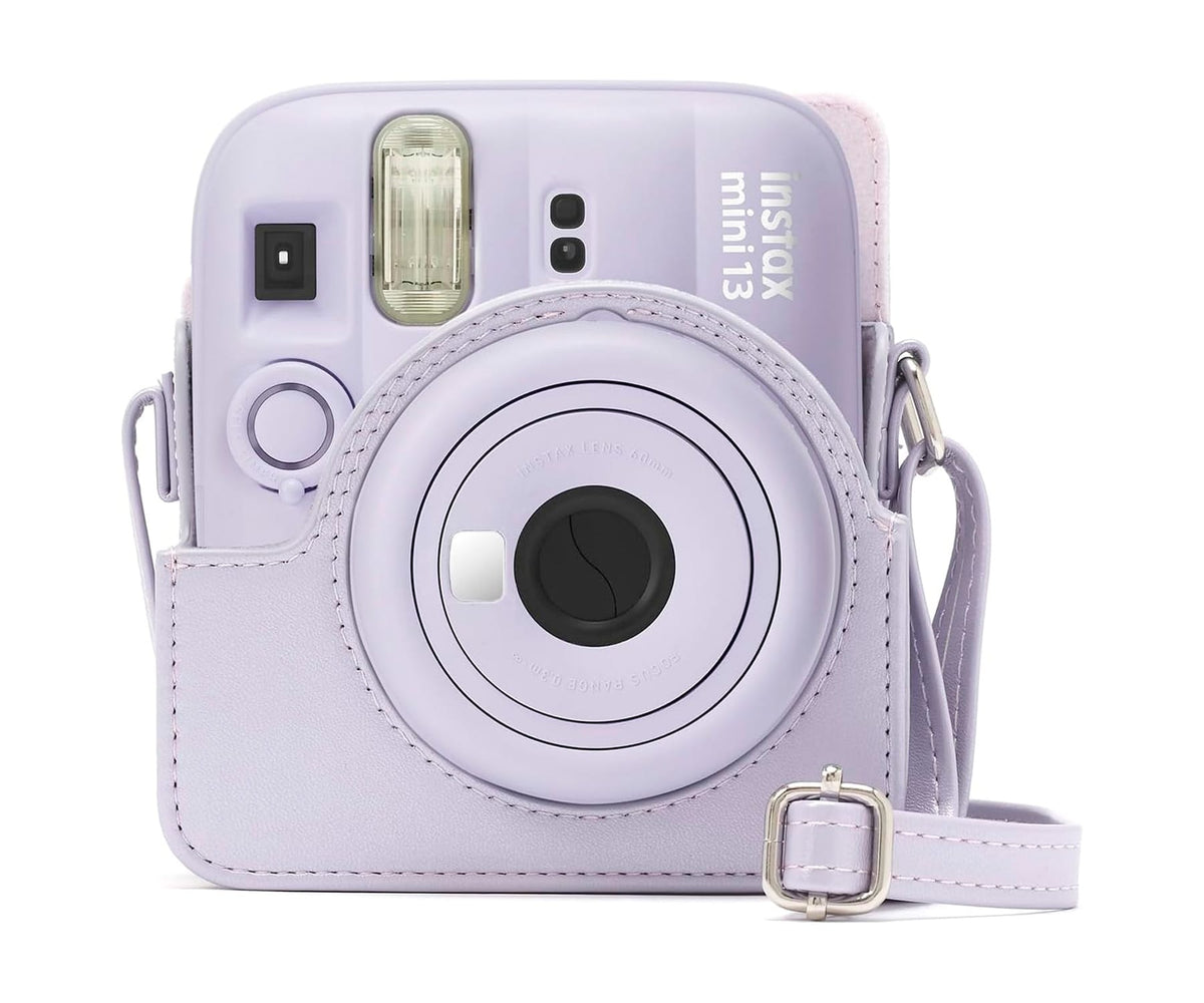 FUJIFILM INSTAX MINI 13 ACCESORIOS KIT DREAMY PURPLE / FUNDA ORIGINAL + MINI ÁLBUM + CLIPS PARA SUJETAR FOTOS - detalle