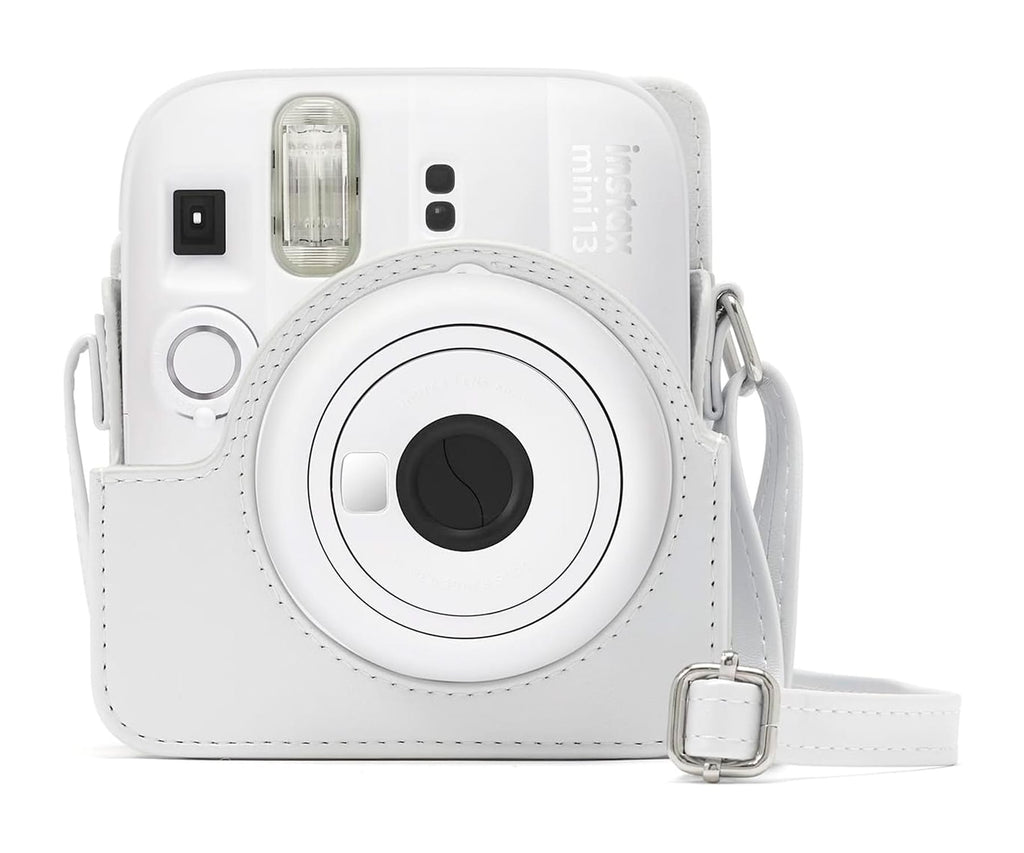 FUJIFILM INSTAX MINI 13 ACCESORIOS KIT CLAY WHITE / FUNDA ORIGINAL + MINI ÁLBUM + CLIPS PARA SUJETAR FOTOS - detalle