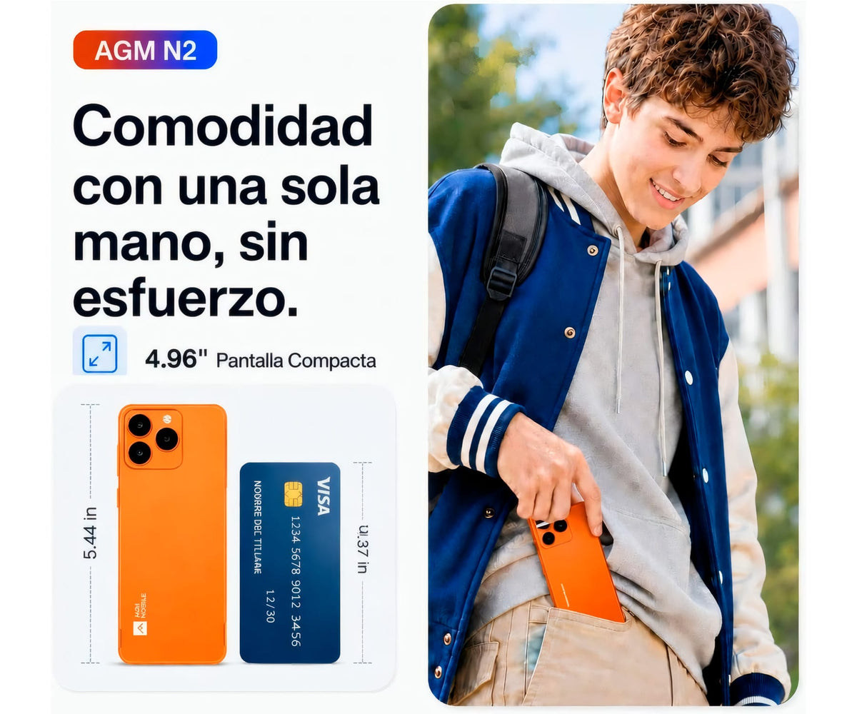 AGM NOTE N2 ORANGE / 3+32GB / 4.96" / SMARTPHONE DE BOLSILLO - detalle