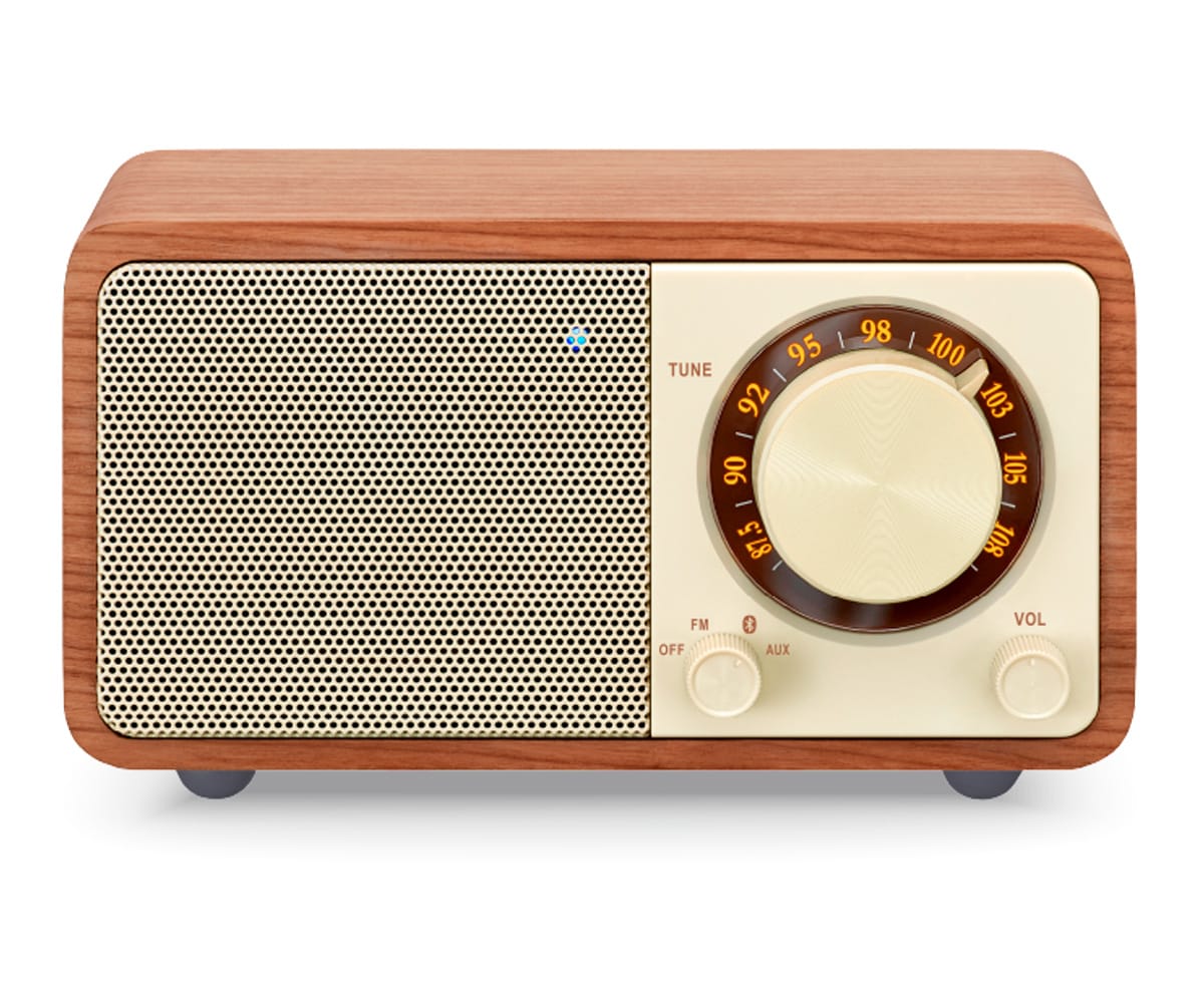 SANGEAN WR-7 PLUS CEREZO NATURAL / RADIO CON MUEBLE DE MADERA FM / BLUETOOTH / AUX