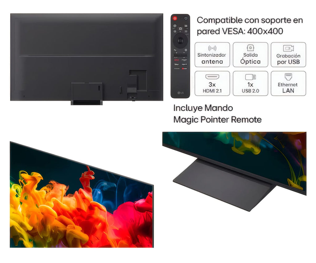 LG QNED EVO MINILED AI QNED81 / TELEVISOR SMART TV 85" QNED 4K UHD - detalle
