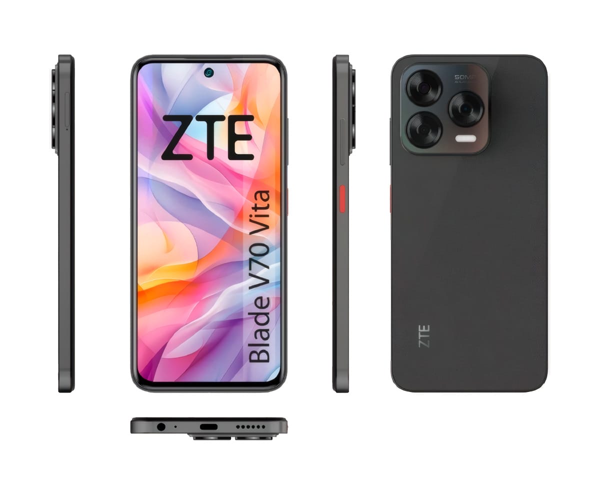 ZTE BLADE V70 VITA 4G STONE GRAY / 4+256GB / 6.7" 120HZ HD+ - detalle