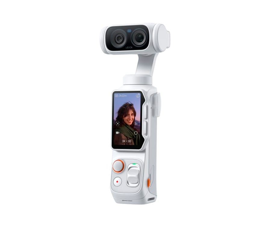 INSTA360 LUNA ULTRA STANDARD BUNDLE STELLAR WHITE / CÁMARA VLOGGING 8K CON DOBLE LENTE LEICA Y ESTABILIZADOR DE 3 EJES - detalle