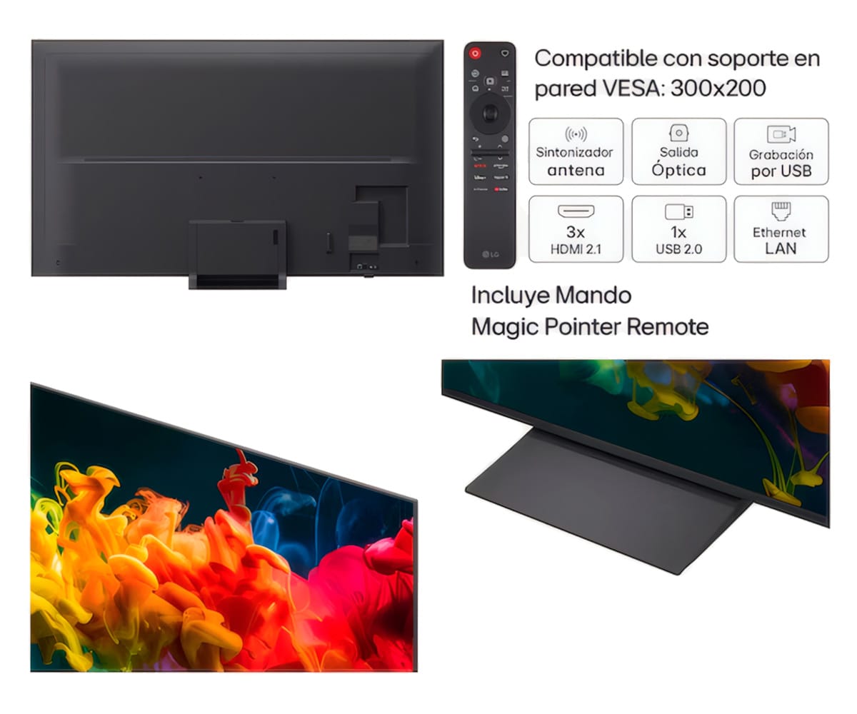 LG QNED EVO MINILED AI QNED81 / TELEVISOR SMART TV 75" QNED 4K UHD - detalle