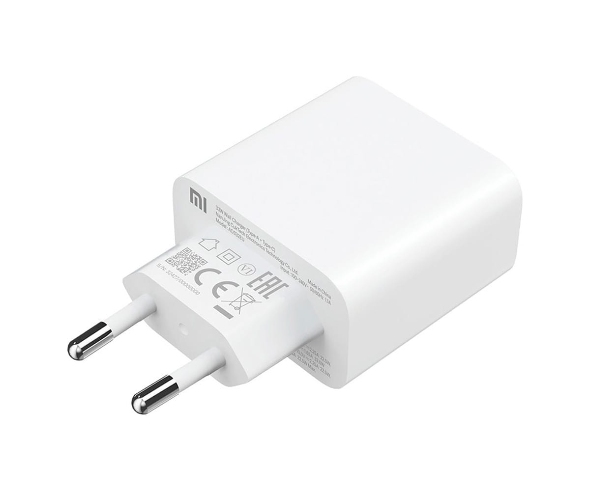 XIAOMI MI 33W WALL CHARGER BLANCO / CARGADOR DE RED ELÉCTRICA / 1XUSB-A + 1XUSB-C - detalle