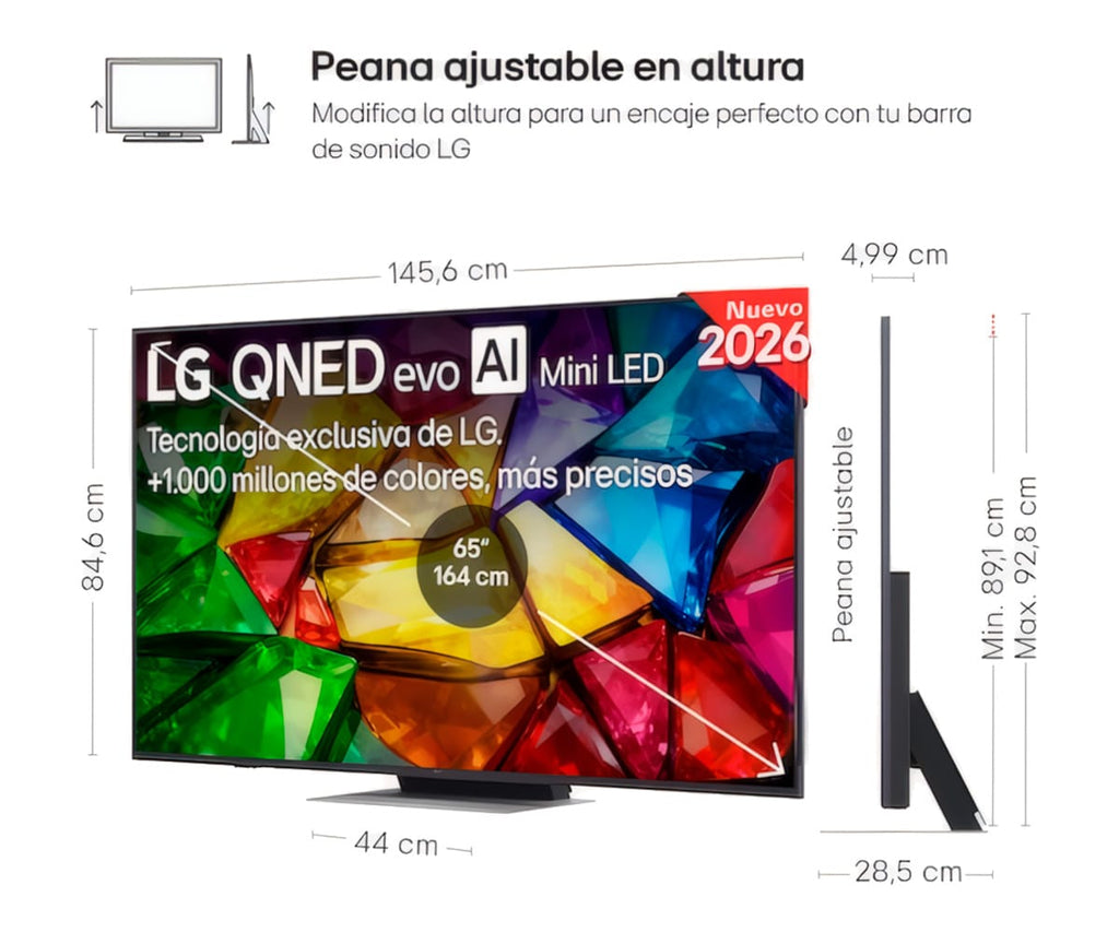 LG MINI RGB AI MRGB87 / TELEVISOR SMART TV 65" MINI RGB 4K UHD - detalle