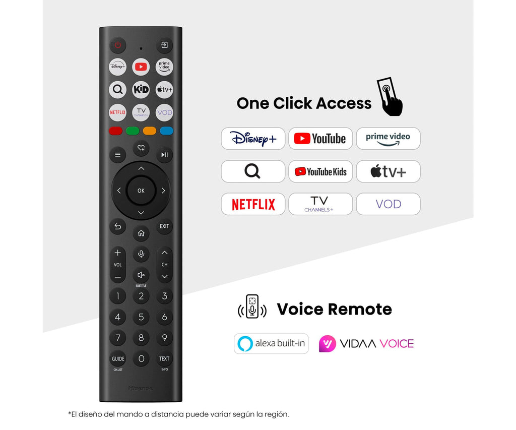 HISENSE 58A6Q / TELEVISOR SMART TV 58'' UHD 4K HDR - detalle