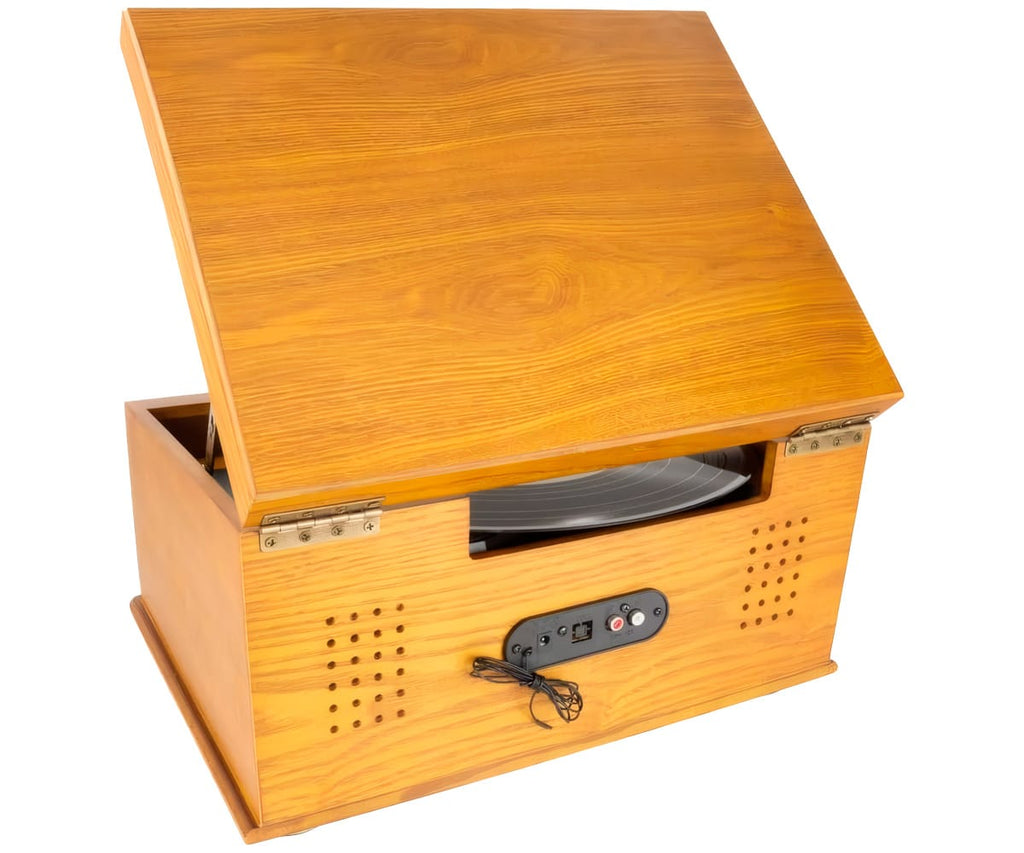 LAUSON IVX23 WOOD / TOCADISCOS CON CD + RADIO FM Y ALTAVOCES - detalle