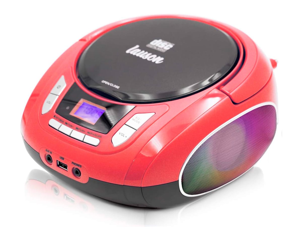 LAUSON NXT966 ROJO / REPRODUCTOR RADIO CD CON ALTAVOCES INCORPORADOS - detalle