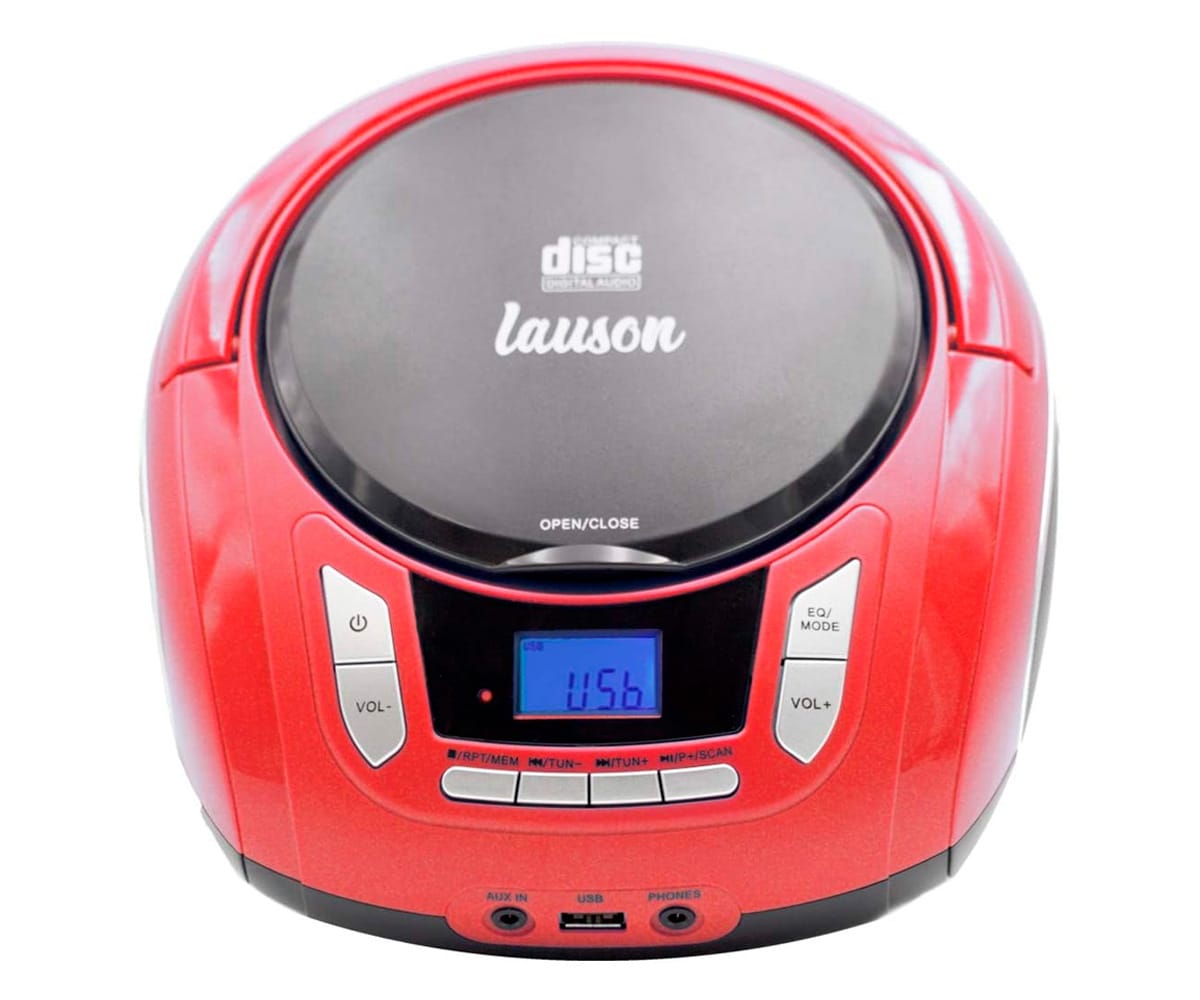 LAUSON NXT966 ROJO / REPRODUCTOR RADIO CD CON ALTAVOCES INCORPORADOS