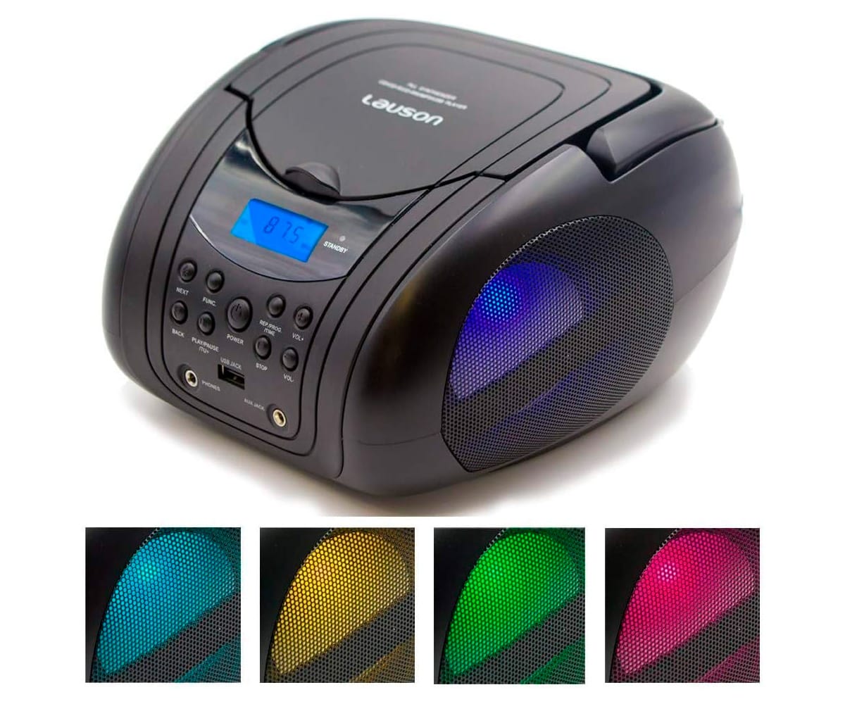LAUSON BB21 NEGRO / REPRODUCTOR RADIO CD CON ALTAVOCES INCORPORADOS - detalle