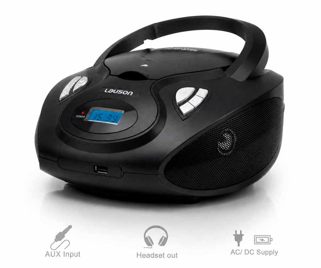 LAUSON CP735 NEGRO / REPRODUCTOR RADIO CD CON ALTAVOCES INCORPORADOS - detalle