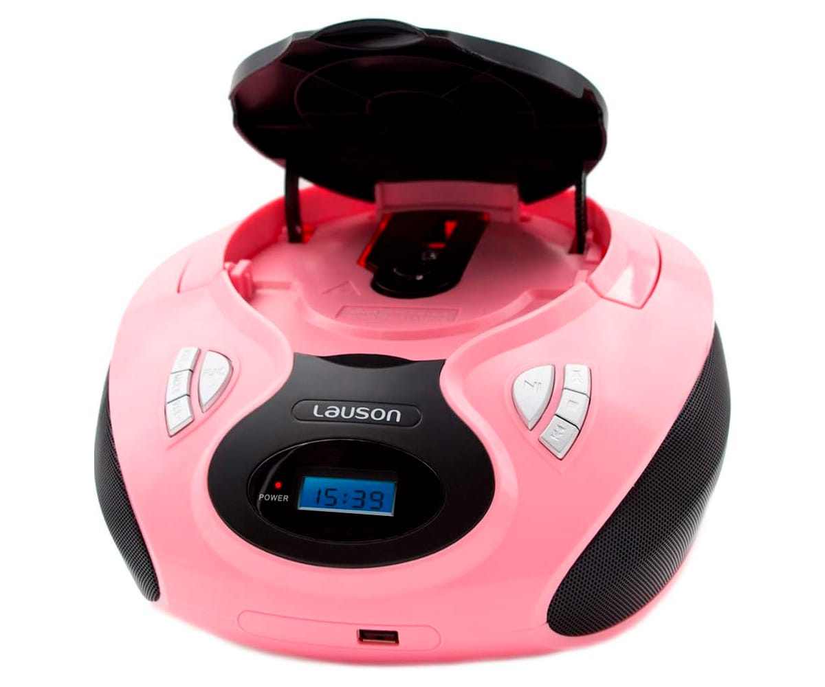 LAUSON CP738 ROSA / REPRODUCTOR RADIO CD CON ALTAVOCES INCORPORADOS - detalle