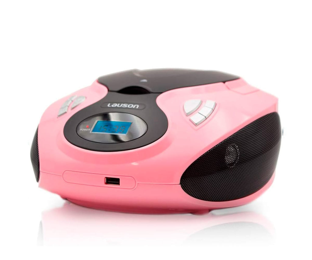 LAUSON CP738 ROSA / REPRODUCTOR RADIO CD CON ALTAVOCES INCORPORADOS - detalle