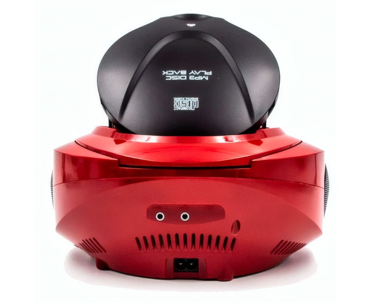 LAUSON CP739 ROJO / REPRODUCTOR RADIO CD CON ALTAVOCES INCORPORADOS - detalle