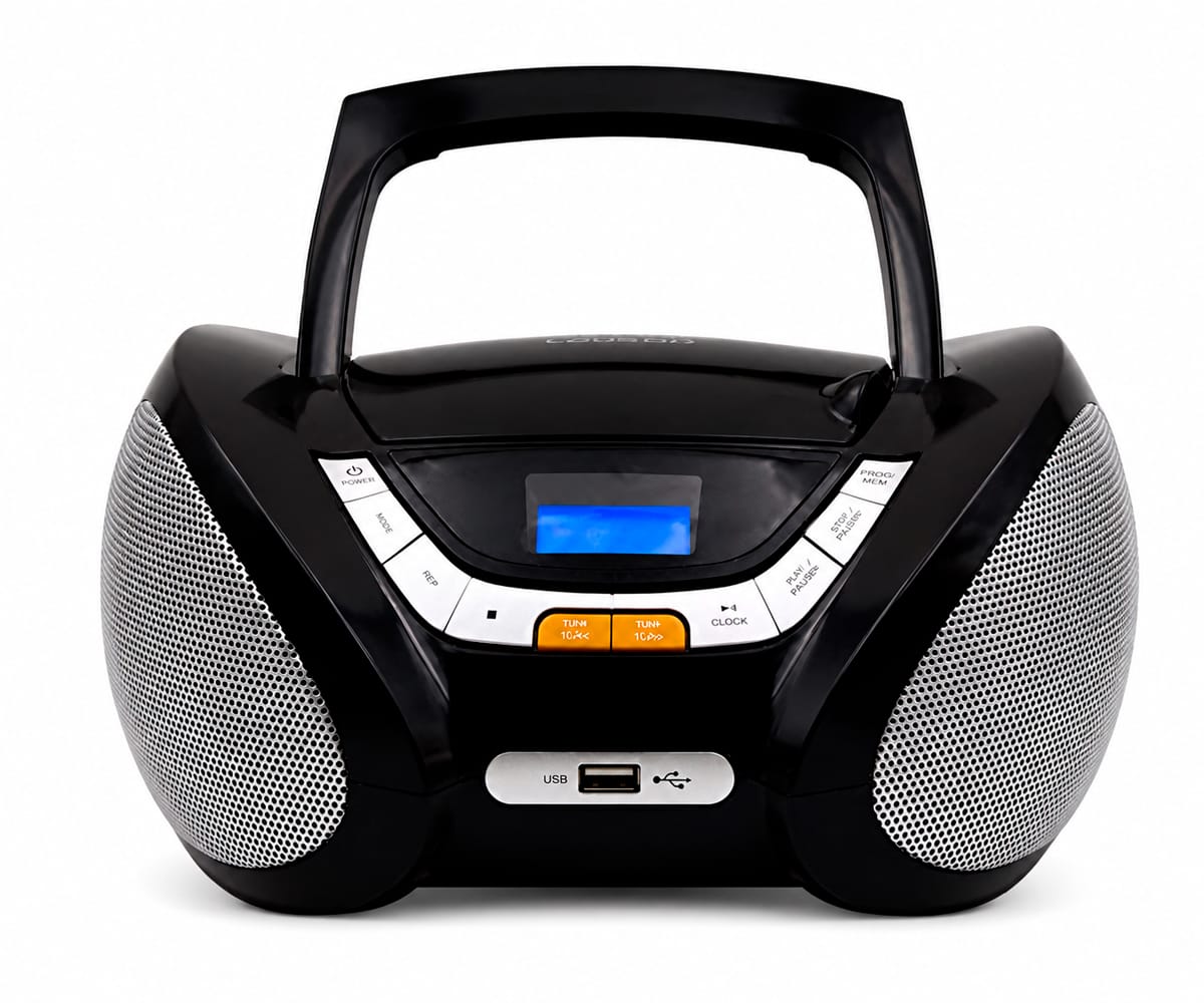 LAUSON CP745 NEGRO / REPRODUCTOR RADIO CD CON ALTAVOCES INCORPORADOS - detalle