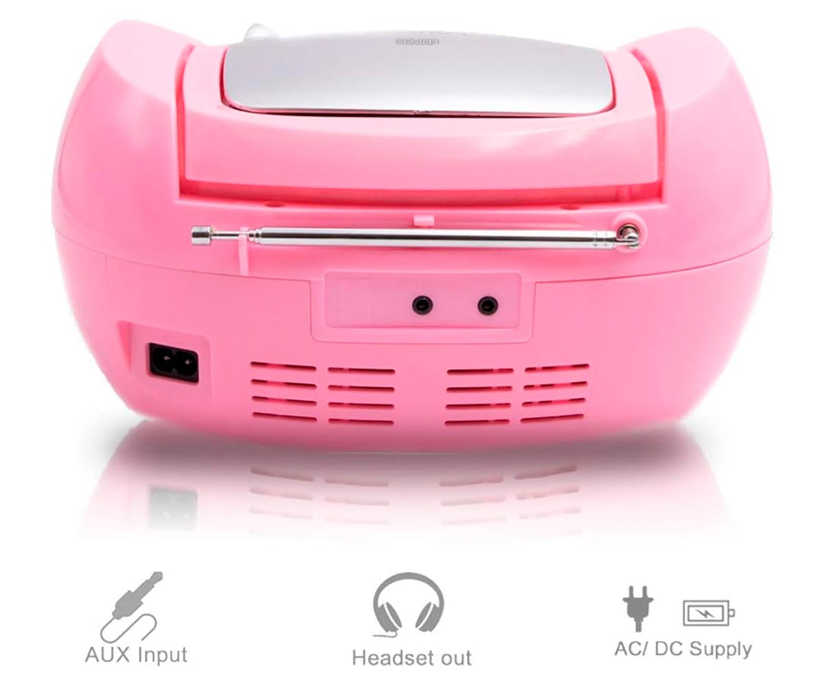 LAUSON CP748 ROSA / REPRODUCTOR RADIO CD CON ALTAVOCES INCORPORADOS - detalle