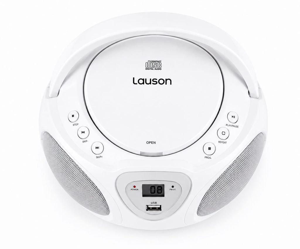 LAUSON CP751 BLANCO / REPRODUCTOR RADIO CD CON ALTAVOCES INCORPORADOS - detalle