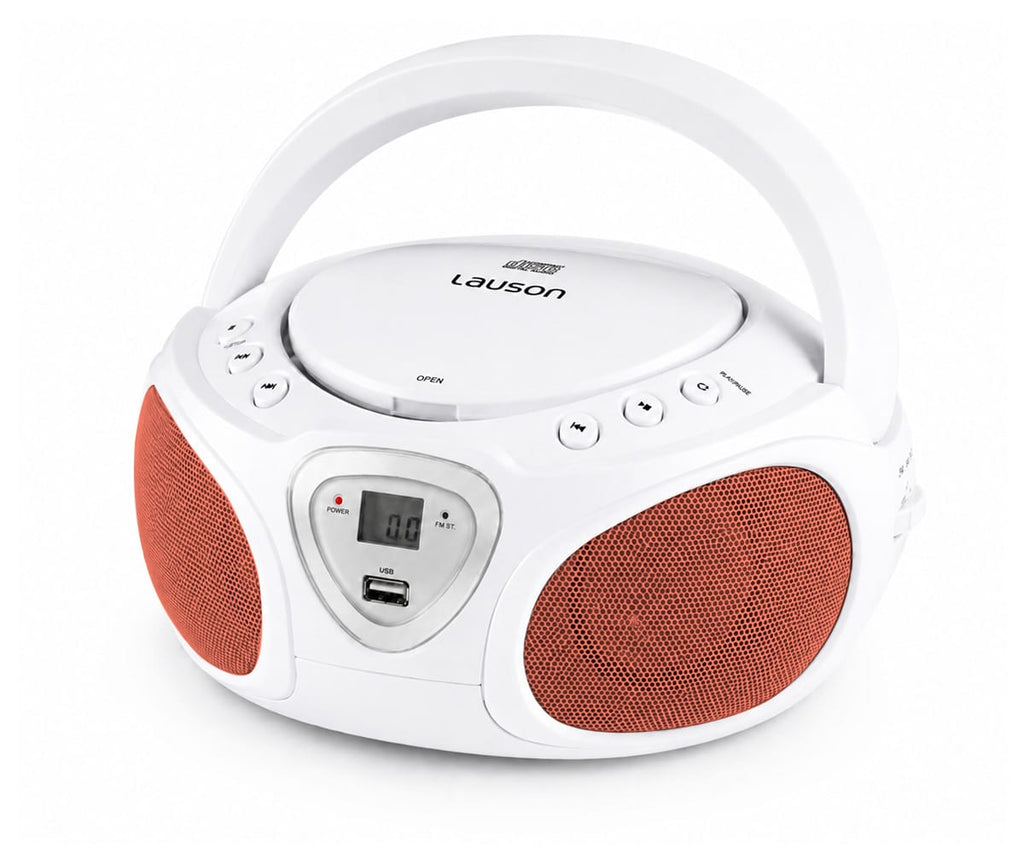 LAUSON CP751 BLANCO / REPRODUCTOR RADIO CD CON ALTAVOCES INCORPORADOS - detalle