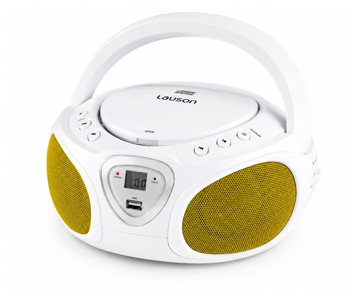 LAUSON CP751 BLANCO / REPRODUCTOR RADIO CD CON ALTAVOCES INCORPORADOS - detalle