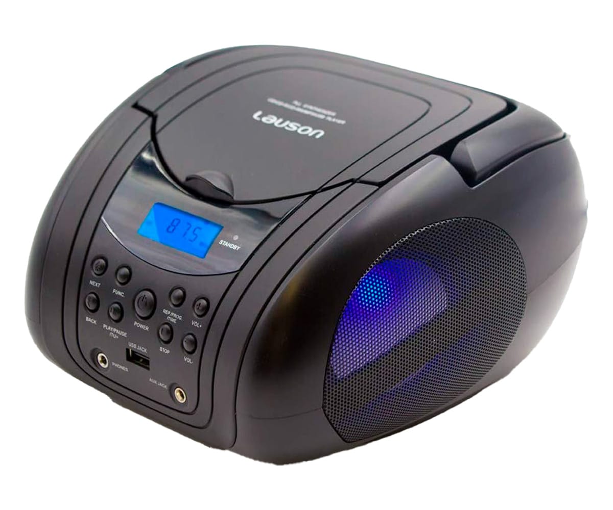 LAUSON CP755 NEGRO / REPRODUCTOR RADIO CD CON ALTAVOCES INCORPORADOS