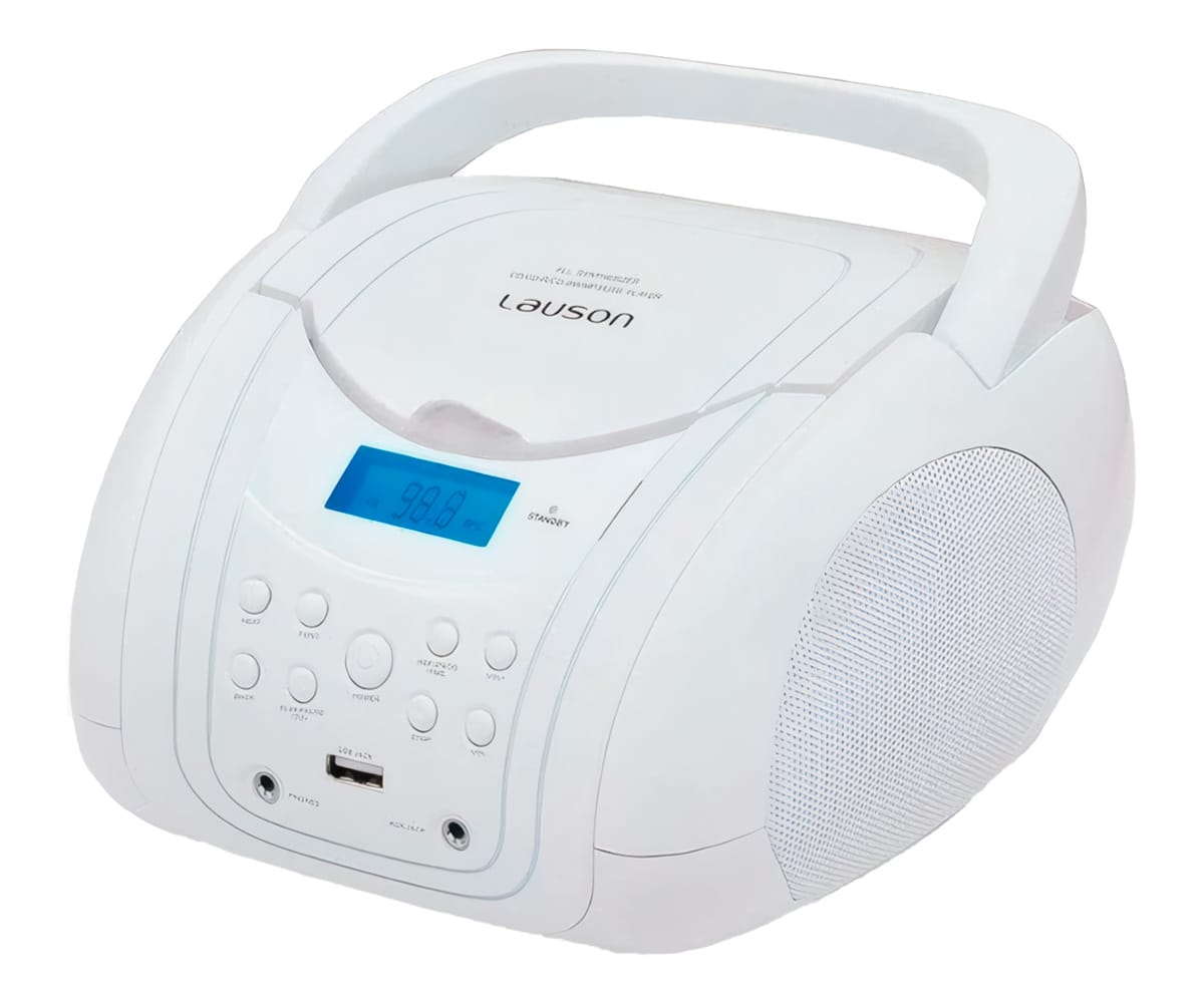 LAUSON CP756 BLANCO / REPRODUCTOR RADIO CD CON ALTAVOCES INCORPORADOS
